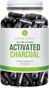 Antler Farms - 100% čisté kokosové aktivované Charcoal, 180 Kapsle 260mg - Wild Harvested, Virgin Coconut Shell, USP Food Grade, Steam Activated, Ultra Fine