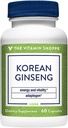 Korejské ženšen celý kořen - Podporuje energii a vitalitu - 648 MG (60 kapslí)