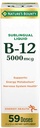 Nature 's Bounty Vitamin B12 5000 mcg Sublingual Liquid, Kardiovaskulární zdraví a Cellular Energy Support, 2 Fl Oz (1 Počet)