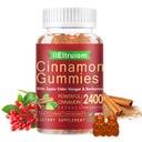 Ceylon Skořice Gummies, Ceylon Skořice 2400mg s Berberine, Kurkuma, jablečný ocet, hořký melon, chrom - 60 Counts