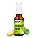 California Natural Imunity Shots 1oz Bottle, Organic Ginger Root, Oregano Oil - Potent & Pure Imunitary System Booster - Podpora imunitního systému a Wellness Shot (Balení po 1)