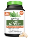 Zenwise Health Joint Support Supplement with Glucosamine Chondroitin MSM, Curcumin & Sulfath - Joint Health for Women & Men - Mobility & Flexibility Support for Knee, Cartilage & Bone - 180 Count
