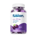 Bariatrické Fusion Iron Supplement pro ženy Anémie 124; Žvýkací železo s vitaminem C 124; Grape Ochucené měkké žvýkání 124; Jemně na žaludku Ferrous Fumarate pro ženy a muže 124; Gluten zdarma 124; 60 Počet