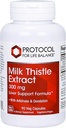 Protocol Milk Thistle Extract 300 mg - pro zdravou podporu jater * - s Artyčokovým listem a kořínkem - Vegan & Kosher - 90 Veg Kapsle