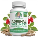 Adrenal Wellness Ashwagandha & More - Organická mysl, Podpora těla Dr. Danielle, 120 Kapsle