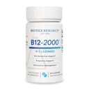 Biotics Research B12-2000 ™ Vitamin B12 2000 mcg, B6, Folate-B12 Sublingual Lozenges, Methylation Supplement, High Potency, Vysoce absorbovatelné, přírodní, Berry Flavor, Rozpustí Easily- 60 Počet