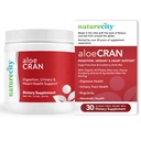 NatureCity AloeCran - Čistá aloe Vera Blend s Cranberry Powder Supplement - Cukr zdarma Fiber Combo Mix pro stravovací a močové zdraví - Gut & Metabolic Health Support - 30 dní dodávky