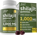 Jiva Botanicals Pure Shilajit z Himaláje Gummies pro muže a ženy - Shilajit Gummies 1000mg pro zdravé stárnutí, imunitní systém a normální energie podpora - Sugar- Free, Vegan, 60 Počet (balení po 1)