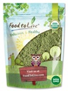 Jídlo pro živé organické Alfalfa Powder, 1,5 liber - Non- GMO, syrové sušené celé mladé listy, Vegan, Skvělé pro pečení, šťavnaté, Smoothies, Shakes, čaj, a nápoje. Dobrý zdroj stravovacích vláken a bílkovin