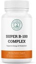 Super B-100 Komplex vitaminu B s vysokým potenciálem B- 6, B- 12, folát, niacin, biotin, cholin, Inositol a PABA pro energii, metabolismus, mozkovou a nervovou podporu