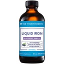 Vitamin Shoppe tekuté železo, BlackBerry Vanilla ochucené, snadno absorbované, non constipating, Energy Production Imunitary Support (8 tekuté Ounces Liquid)