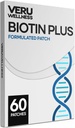 Veru Wellness Biotin Plus Daily Patch - B7, Collagen - Samolepicí časová náplast (60 dní)