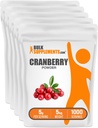 BulkSupplements.com Cranberry Powder - Cranberry doplňky pro ženy a muže, sušené brusinky bez sladidel - Lepek zdarma & Cukr zdarma, 5g na Serving, 1kg (2.2 Pound) (Balení po 1)