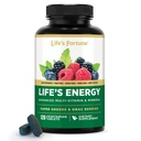 Life 's Energy Advanced Daily Multivitamin pro muže a ženy, Energy & Imunitation Supplement with Super Green - Antioxidants & Enzymes - Iron Free, Vegetarian, 120 Tablety podle života Fortune