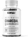 Charcoal Gummies CLANE124; Aktivované Charcoal CLANE124; Přírodní detoxikace CLANE124; Umožňuje plyn & Bloat CLANE124; Vegan CLANE124; 60 Počet