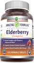 Amazing Applicas Elderberry Complex Dodatek 124; 120 Žvýkací tablety 124; Berry Flavor 124; Non- GMO Creditor 124; Gluten- Free Creditation 124; Made in USA