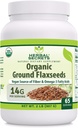 Bylinné tajemství USDA Organic Ground Flaxseeds 2 Lbs Powder 124; 14 Grams Per Serving Rubber 124; 65 Servings Rubber 124; Výborný Vegan Zdroj fiber & Omega -3 mastné kyseliny 124; Non- GMO (2 Lb Rubber 124; 1 Pack)