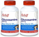 Schiff Glucosamine 2000mg s vitaminem D3 a kyselinou hyaluronovou, 150 tablet - společný dodatek (balení po 2 tabletách)