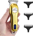 DSP Beard Trimmer pro muže, Bezšňůrové vlasy holicí strojky, Obličejové vlasy Trimmer pro Beard & Mustache Trimming, Profesionální kadeřnická sada pro muže dobíjecí LED displej (Gold)