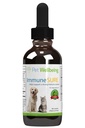 Pet Wellbeing imunitní jistý pro psy - podporuje normální imunitní obranyschopnost, Gut Flora bilance, Andrographis, Echinacea, Vitamin C, Zinek - Veterinarian- aplikovaný bylinný dodatek 2 oz (59 ml)