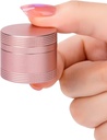 Malý Pouzdro na Pill Daily Pill Box - Přenosný kovový Pill Kontejner na kapesní kabelku, Jednorázový vodotěsný držák na vitaminy, Cod Játra Oil, Medicine, Pill Organizer Pink