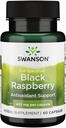 Swanson Black Raspberry - Bylinný dodatek Podpora celkové Wellness podpory - Přírodní zdroj Flavonoids & Vitamin C - (60 Kapsle, 425mg každý)