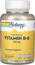 Solaray B 6 Two Stage Time Release, 100mg, 60 Count