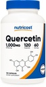 Nutricost Quercetin 1000mg, 120 tobolek - Vegetariánské tobolky, 60 porcí, 500 mg per capsule, Non- GMO, bez glutenu