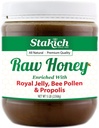 Stakich Royal Jelly, Bee Pollen, Propolis obohacený syrový med - čistý, nezpracovaný, nevyhřívaný - 5 liber (80 Ounce)