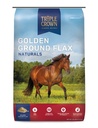 Triple Crown Golden Ground Flax, Flax for Horses, Flaxseed for Horses, Omega 3 Equine Dodatek, 25 liber