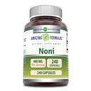Amazing Applicas Noni 400 Mg per Serving CLANE124; 240 Kapsle dodatek CLANE124; Non- GMO CLANE124; Gluten Free CLANE124; Made in USA