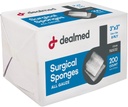 Dealmed 3 "x 3" Chirurgické houbičky, 8-Ply, Non- Tkaniny Absorbent Gáza houbičky pro péči o zranění, První pomoc kity a lékařské vybavení, 200 Počet (balení po 1)