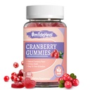 Cranberry Gummies 1000mg, Cranberry doplňky pro ženy, s D- Mannose 250mg, Womens Probiotic Gummies, Močové Tract Health, Cranberry Flavor, NO GMO, 60 Počet