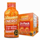 Vitamin Energy Imunní + Extra Síla Energy Shot Orange Burst 24 Pack, 260mg přírodní kofein, B-Vitamíny, Citicolin, zelený čaj, Imunita & Focus Support, Nulový cukr, gluten- Free 1.93 fl oz