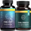 Primal Harvest Probiotika a Vision doplňky pro ženy a muže Vision a Oční podpora Komplex s Lutein, Zeaxanthin Bundle