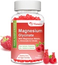 Glycinátové gumy Magnesium 600 mg, Gumovité gumy pro dospělé a děti, Podpora relaxace a svalů, 60 Malinové ochucené gumy