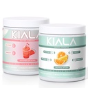 Kiala Nutrition Super Green, Organic Green Powder, Spirulina & Chlorella Superfood Powder, Cukr & gluten Free Vegan, Spectra Blend, Meloun & Tropical Slush 2 Pack