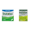 Dulcolax Fast Relief Medicated Laxative Suppositors Fast Relief, Rectal Use Only, Bisacodyl, 10 mg & Overnight Relief Laxative for Gentle Constolly Relief, Bisacodyl 5 mg tablety, 50 Počet