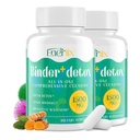 15-in-1 Detox Binder, Aktivované Charcoal, Zeolite & Bentonit Clay, Chlorella, 1500 MG Detox dodatek Maximální absorbent, Játra Gut Digestive Detox Cleanse, 180 Vegan Kapsle