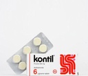 Kontil 6 Tablet 250 mg PYRANTEL PAMOATE rychle a snadno eliminuje Pinworm Infekce 124; pro dospělé a děti 124;