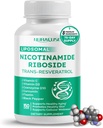 Lipozomální nikotinamid Ribosid Trans- Resveratrol Koenzym Q10 Vitamin C - Podporuje zdravé stárnutí, Skin - podporuje zdravé stárnutí, podporuje zdravé pleť - Made a testováno v USA