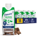 Zajistit Plant- based Vegan Protein Chocolate Nutrition Shake I gluten- Free I Dairy- Free I Soy- Free Shake 12 Pack
