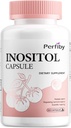 Inositol dodatek, Myo- Inositol & D- Chiro kapsle s folátem, vitamín D, Regulovat menstruační cyklus a ovariální podpora - 120 Počet, 60- denní zásobování