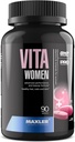 Maxler VitaWomen Premium Multivitamin pro ženy - doplňky pro ženy - Vlasy a nehty Vitamíny A B C D E, Omega33, Biotin, Antioxidanty, Enzymy - 90 Tablety