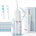 Nazální zavlažovací systém Přenosný bezkordový Nosní Rinse stroj pro Sinusovou alergii Relief Nasal Care - Elektrická Neti Pot pro Nasal zavlažování - Sinus Rinse Kit s 6 tryskami 40 Salt Packs