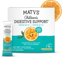 Matys Dětská stravovací podpora, Prebiotická a Probiotická Powder Packs pro děti Dětské Stravovací zdraví, Ages 4 Roky +, Úžasný Orange Flavor, No Add Sugar, Gluten Free, Fast Melt, 30 Single Serve Packets