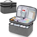 Medicína Organizátor a skladování Bag Prázdné, Rodina První Pomoc Box, Pill Láhev Pořadatel Bag pro nouzové léky, doplňky nebo lékařské kity, Zippered Medicine Bag pro domov a cestování
