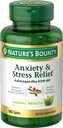 Nature 's Bounty Stress Relief, Ashwagandha KSM-66, Podporuje příležitostné Stress Relief, Dietní dodatek, 2 tablety denně, Vegetariánské tablety, gluten zdarma, 90 Ct