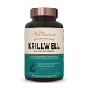 Live Conscious Krillwell, Joint, and Cognitive Support PHARMA124; Certified Udržitelný Krill Oil 2X Efektivnější než rybí olej - 30 denní dodávka