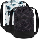 GOMOYO 2-Pack ženské květinové švestkové šňůrky Backpack s nastavitelnou ramenní popruh, 18 x 14 x 7 palců, ideální pro posilovnu, cestování, a noci